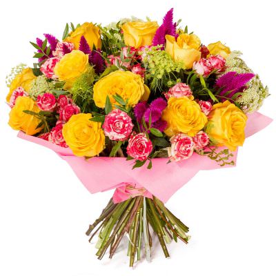 Букет из свежих цветов «Цветочная нега»