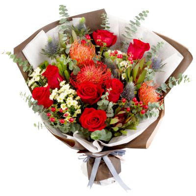 Роскошный букет «Романтика сердец»