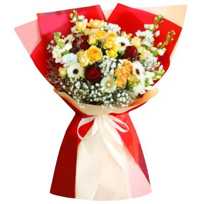 Праздничный букет из цветов «Яркое очарование»
