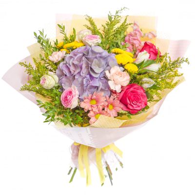 Авторский букет «Радужный вихрь»
