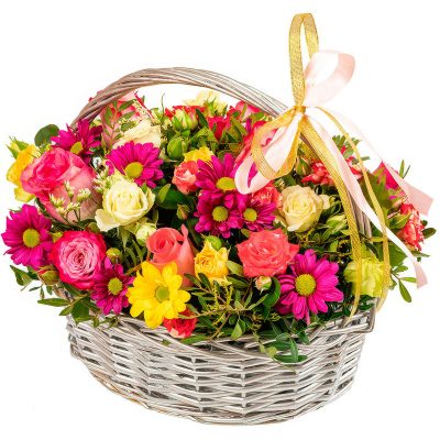 Корзина с цветами «Праздничное сияние»